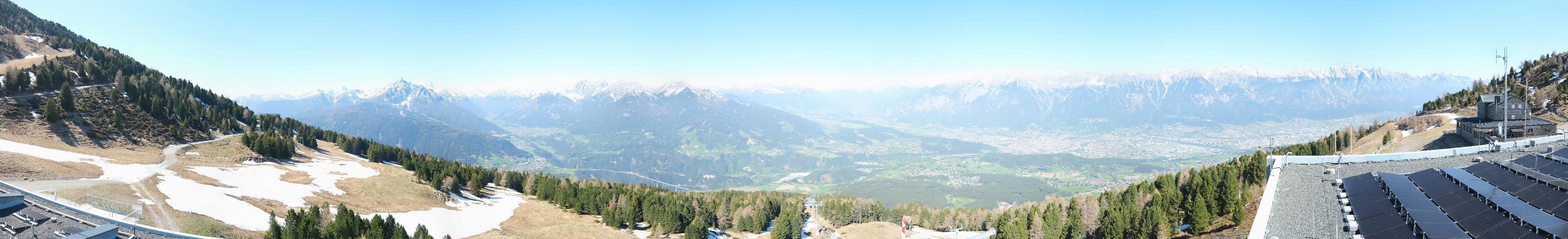 Archiv Foto Webcam Patscherkofel - Blick auf Innsbruck