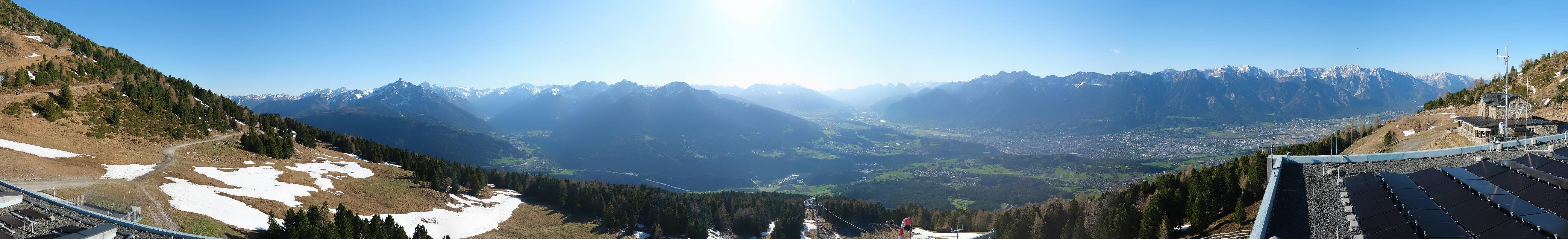Archiv Foto Webcam Patscherkofel - Blick auf Innsbruck
