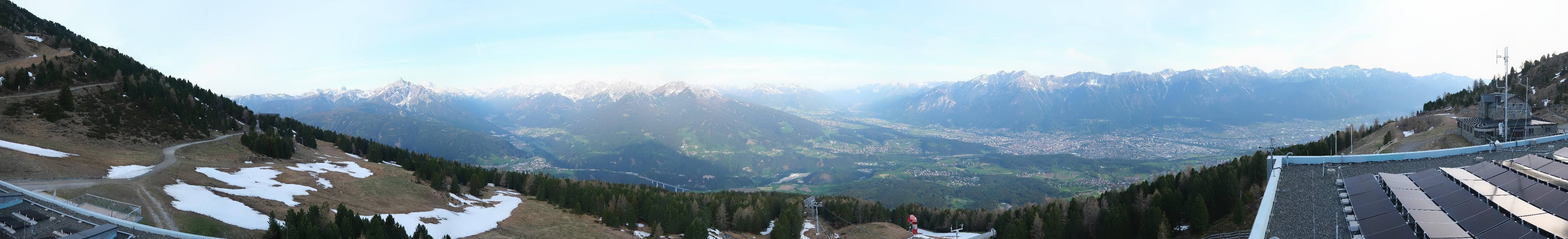 Archiv Foto Webcam Patscherkofel - Blick auf Innsbruck