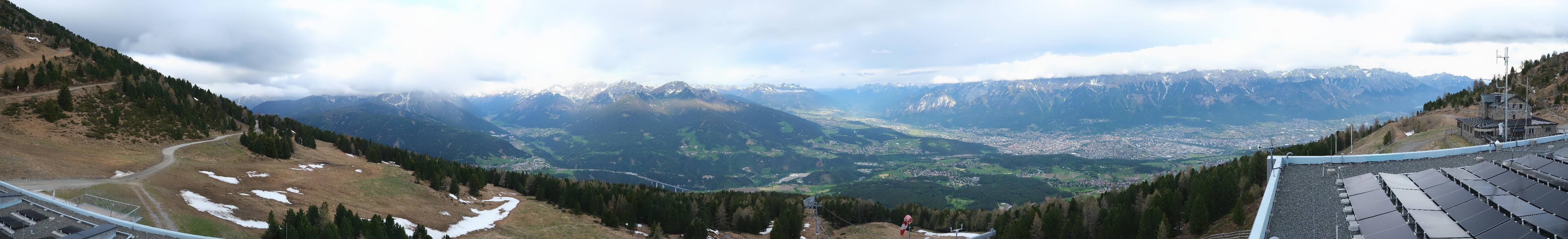 Archiv Foto Webcam Patscherkofel - Blick auf Innsbruck