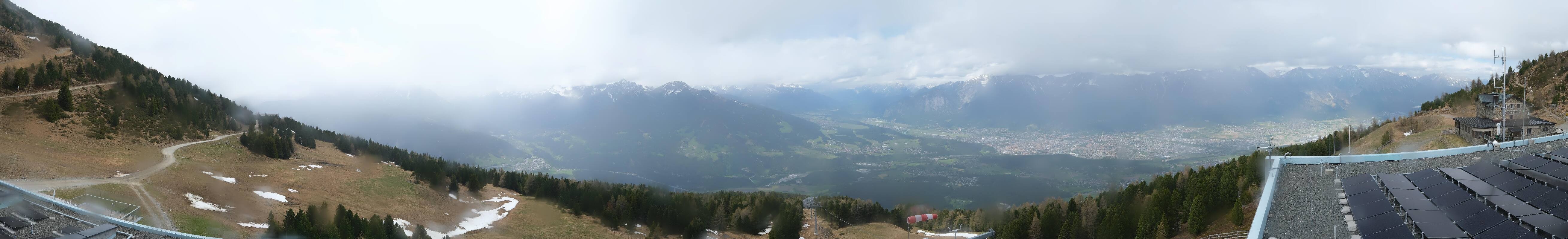 Archiv Foto Webcam Patscherkofel - Blick auf Innsbruck