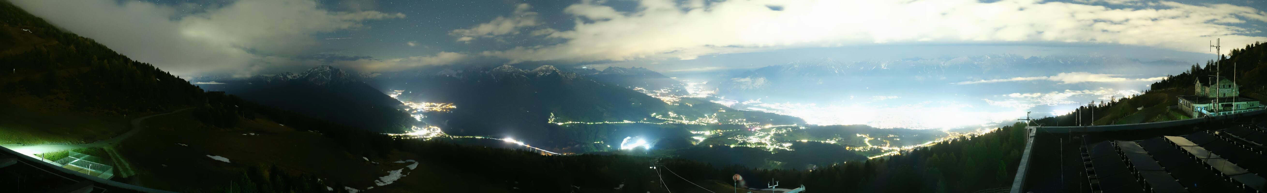 Archiv Foto Webcam Patscherkofel - Blick auf Innsbruck