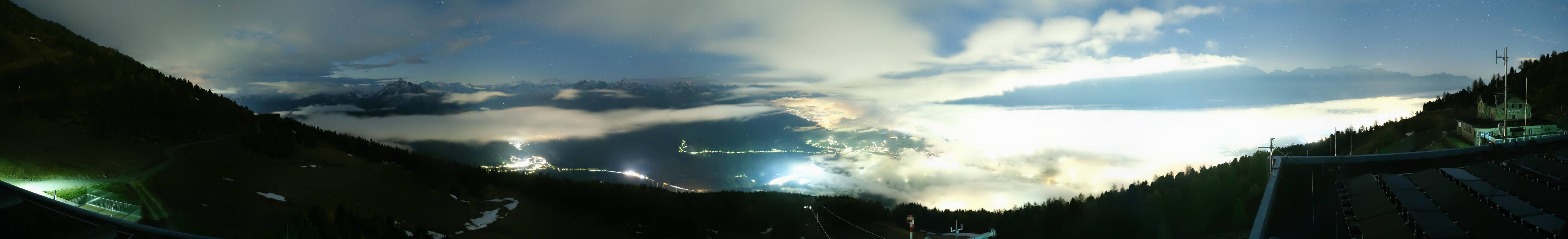Archiv Foto Webcam Patscherkofel - Blick auf Innsbruck