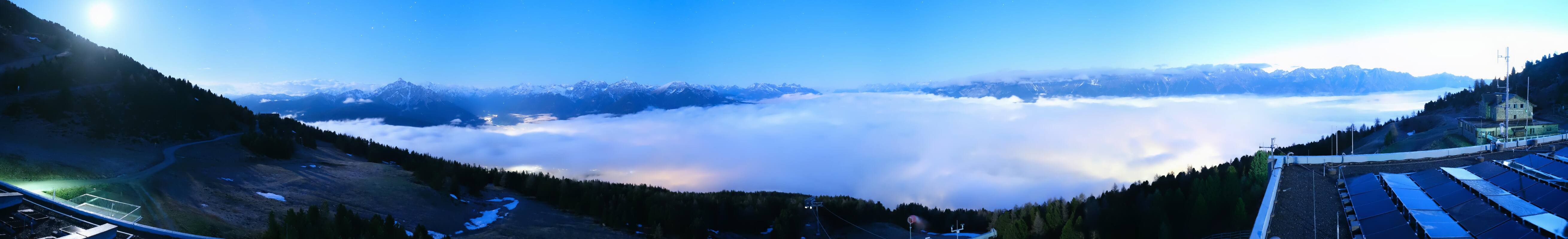 Archiv Foto Webcam Patscherkofel - Blick auf Innsbruck