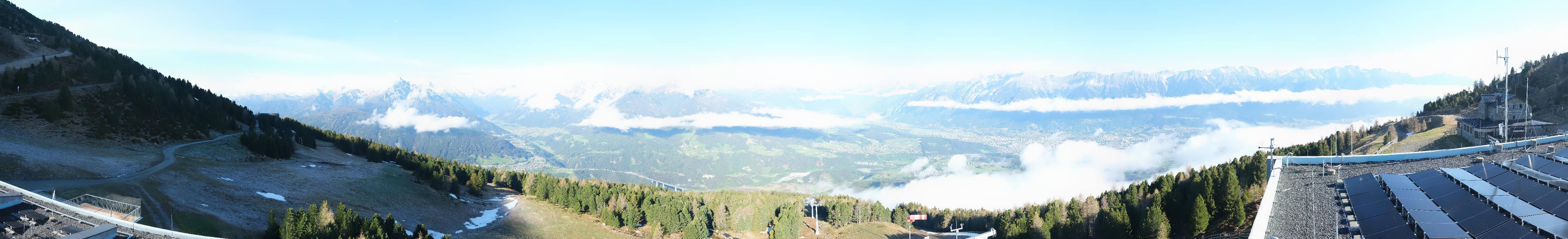 Archiv Foto Webcam Patscherkofel - Blick auf Innsbruck