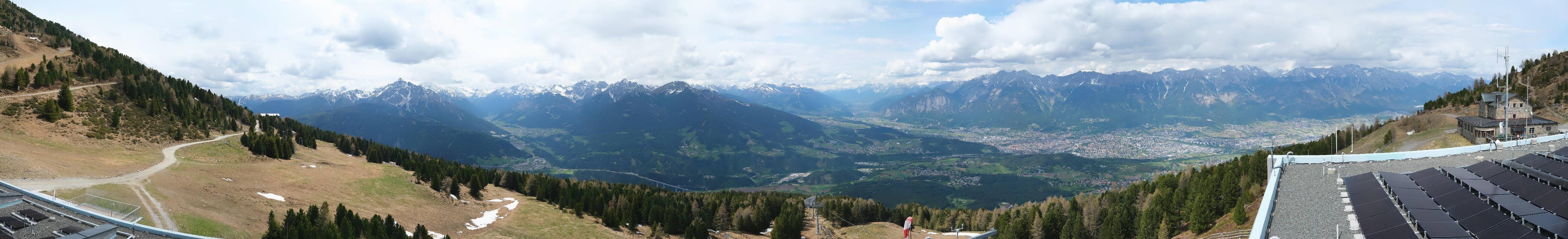 Archiv Foto Webcam Patscherkofel - Blick auf Innsbruck