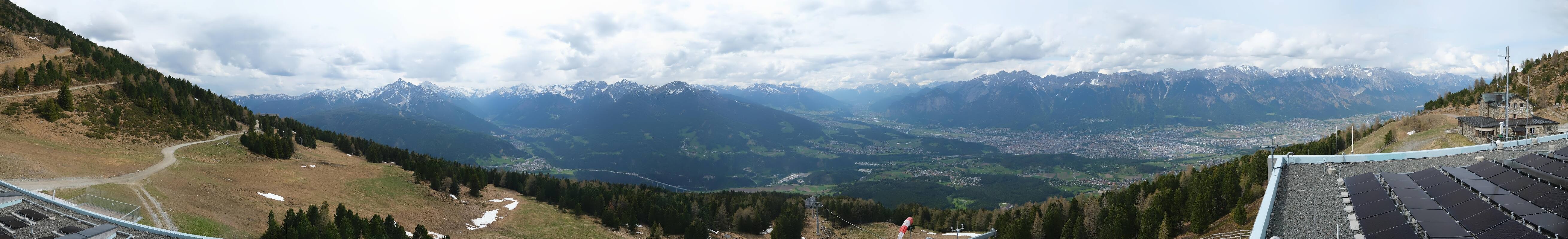 Archiv Foto Webcam Patscherkofel - Blick auf Innsbruck