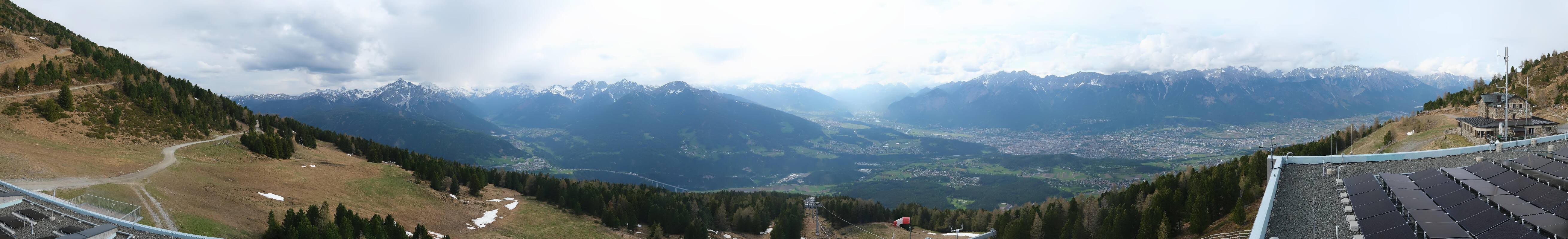 Archiv Foto Webcam Patscherkofel - Blick auf Innsbruck
