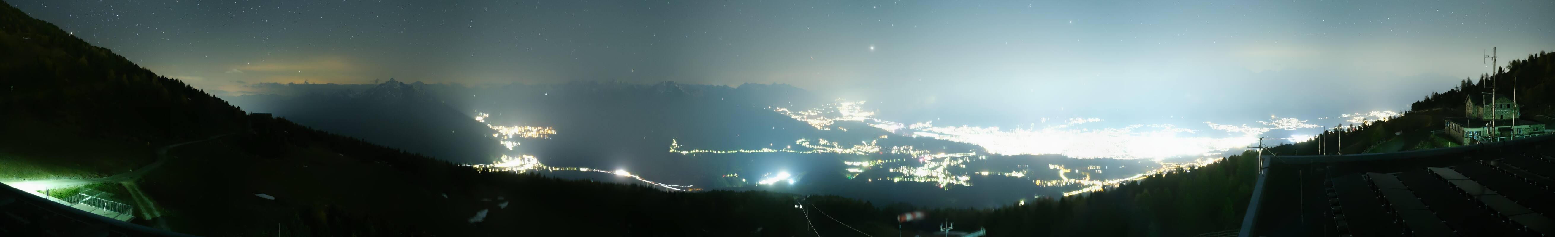 Archiv Foto Webcam Patscherkofel - Blick auf Innsbruck