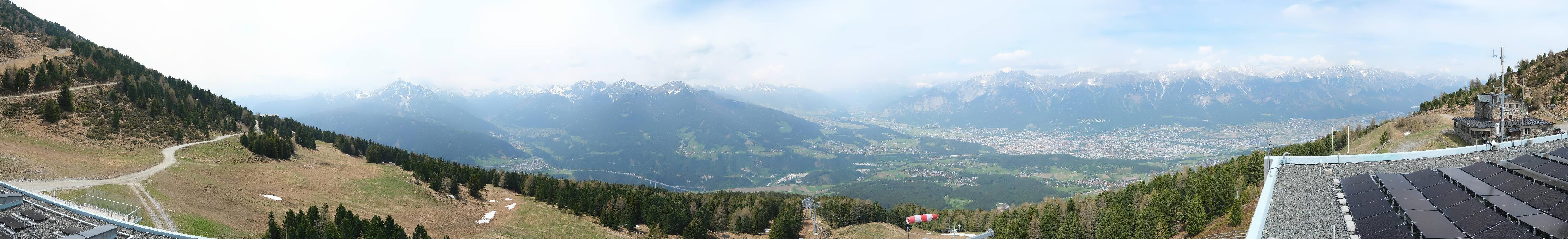 Archiv Foto Webcam Patscherkofel - Blick auf Innsbruck