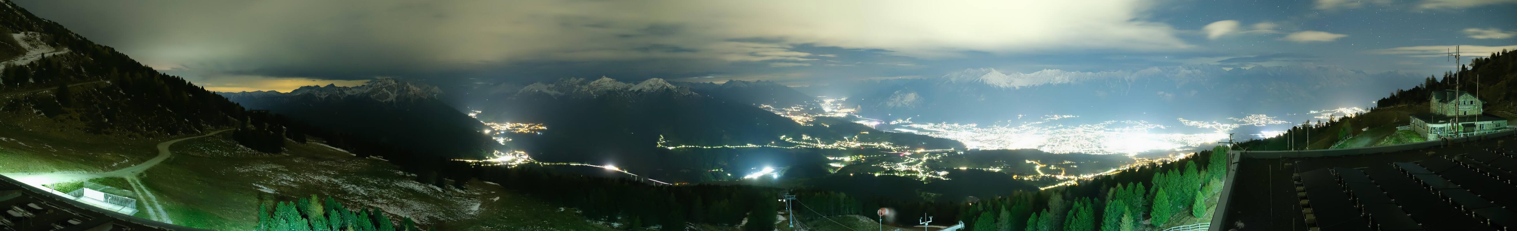 Archiv Foto Webcam Patscherkofel - Blick auf Innsbruck