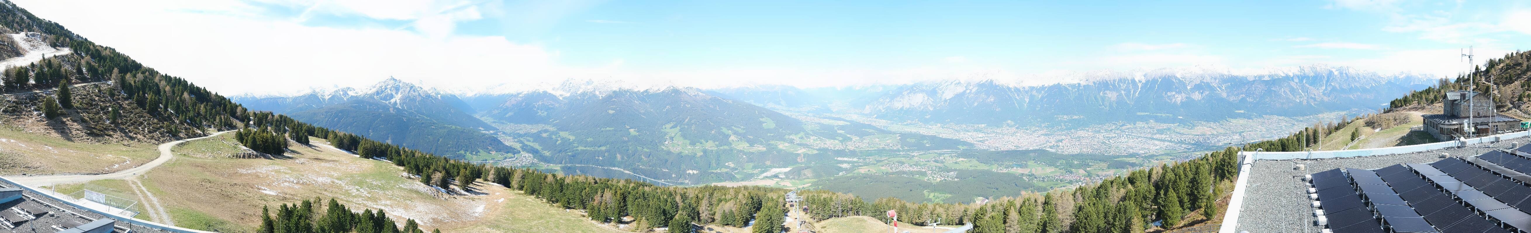 Archiv Foto Webcam Patscherkofel - Blick auf Innsbruck