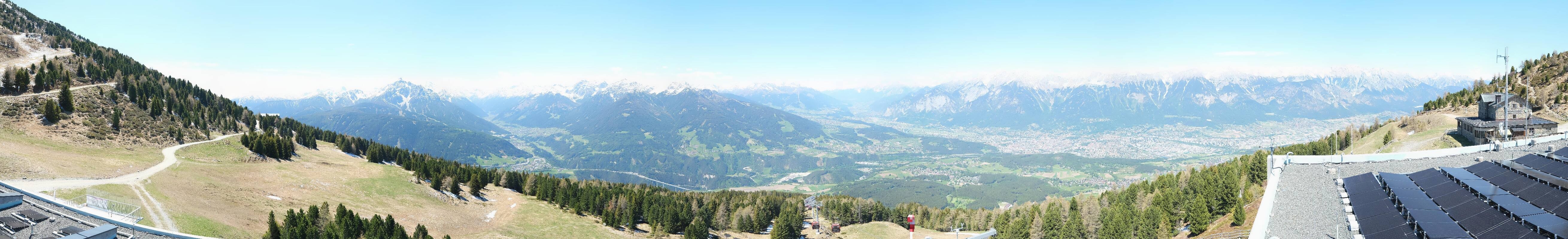 Archiv Foto Webcam Patscherkofel - Blick auf Innsbruck