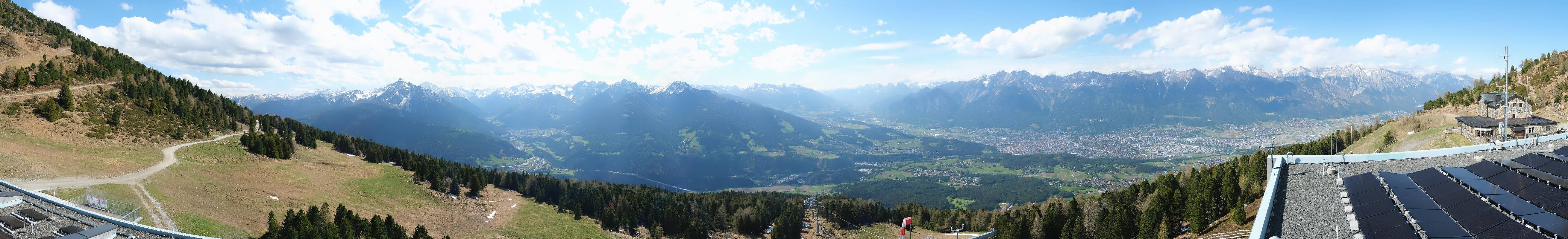 Archiv Foto Webcam Patscherkofel - Blick auf Innsbruck