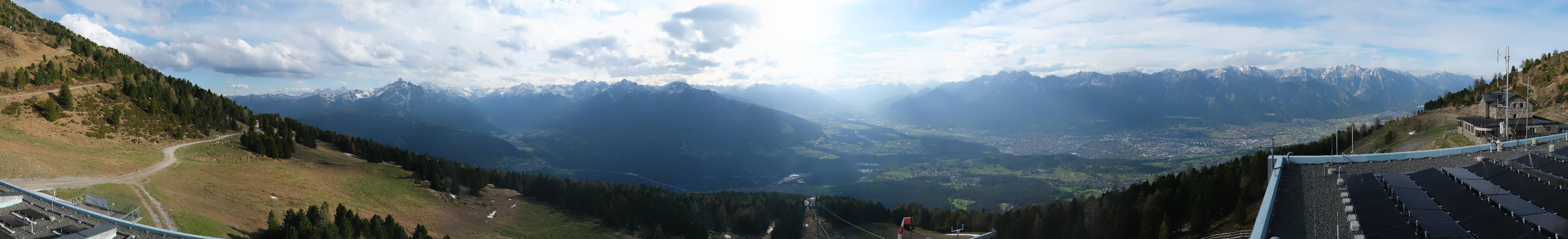 Archiv Foto Webcam Patscherkofel - Blick auf Innsbruck