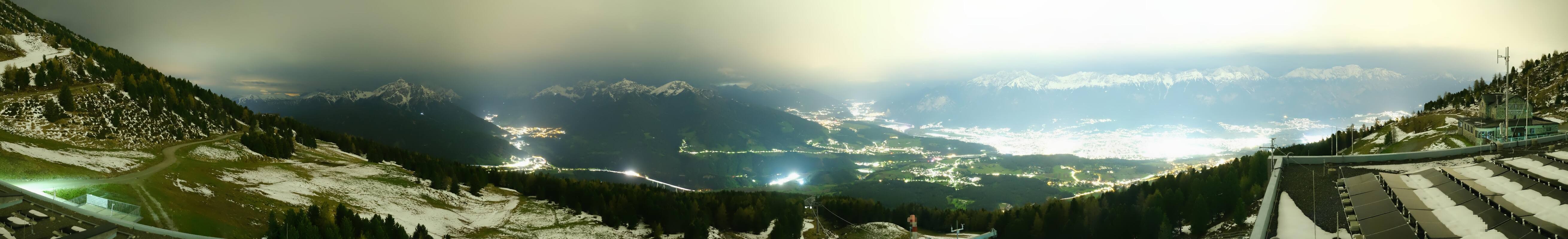 Archiv Foto Webcam Patscherkofel - Blick auf Innsbruck