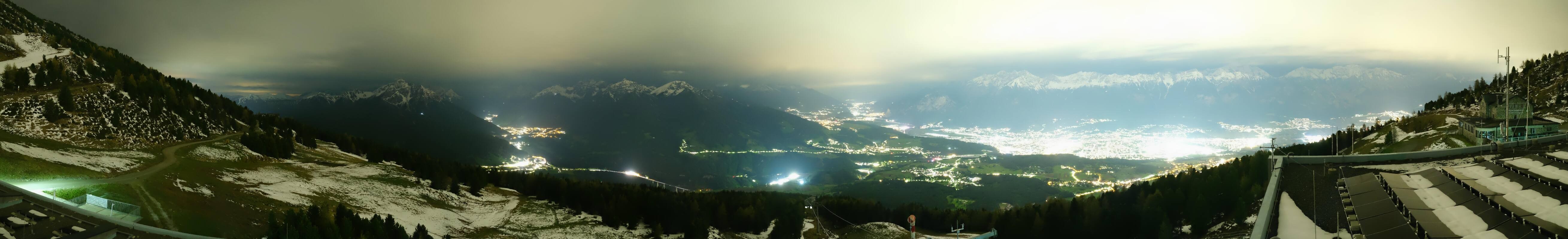 Archiv Foto Webcam Patscherkofel - Blick auf Innsbruck