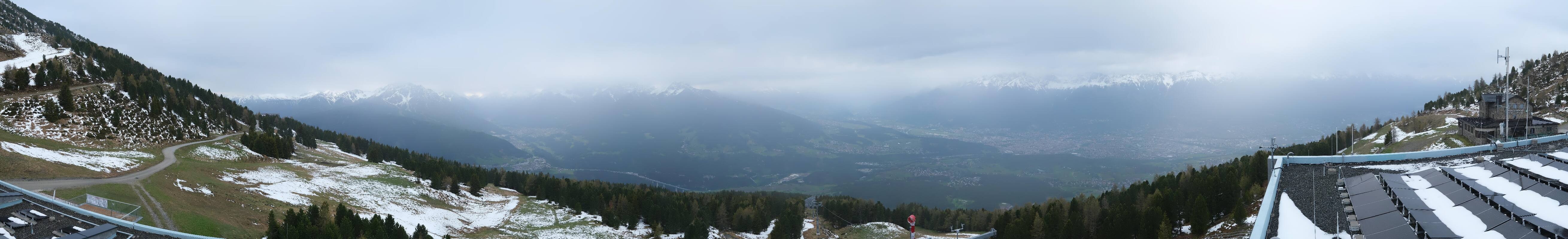 Archiv Foto Webcam Patscherkofel - Blick auf Innsbruck