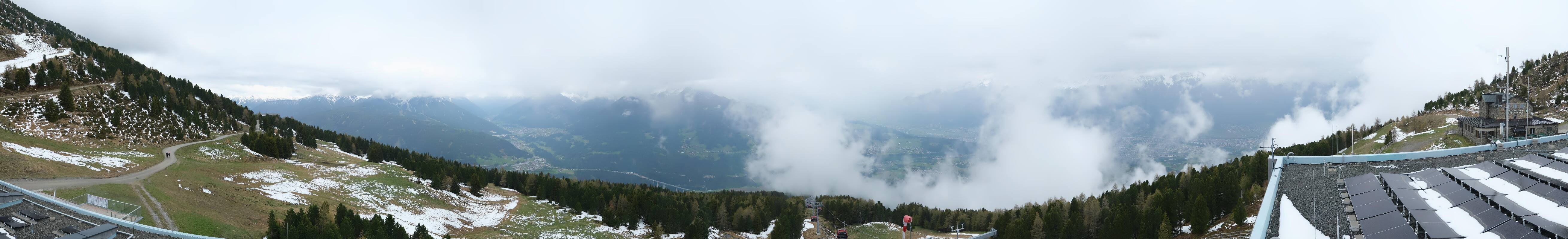 Archiv Foto Webcam Patscherkofel - Blick auf Innsbruck