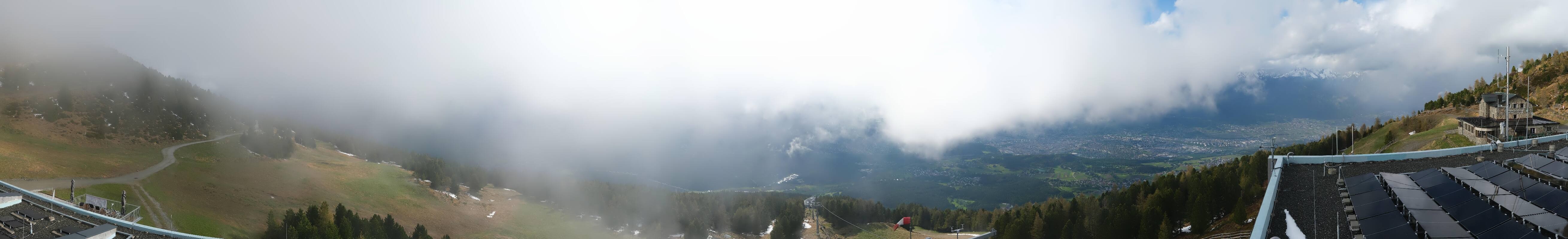 Archiv Foto Webcam Patscherkofel - Blick auf Innsbruck