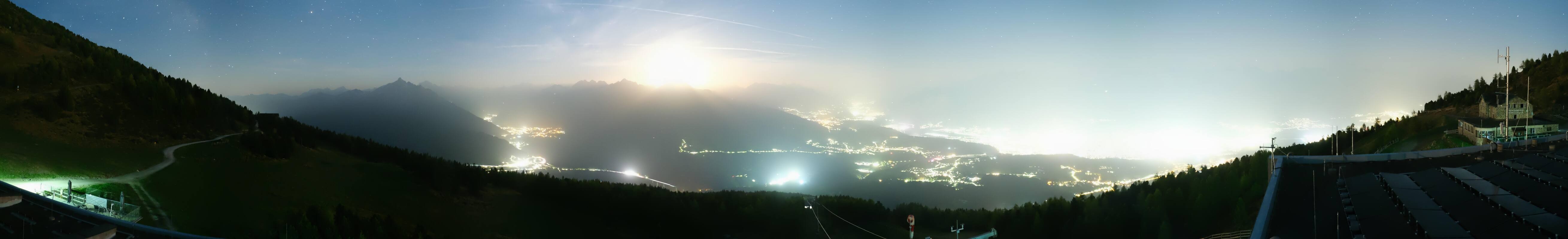 Archiv Foto Webcam Patscherkofel - Blick auf Innsbruck