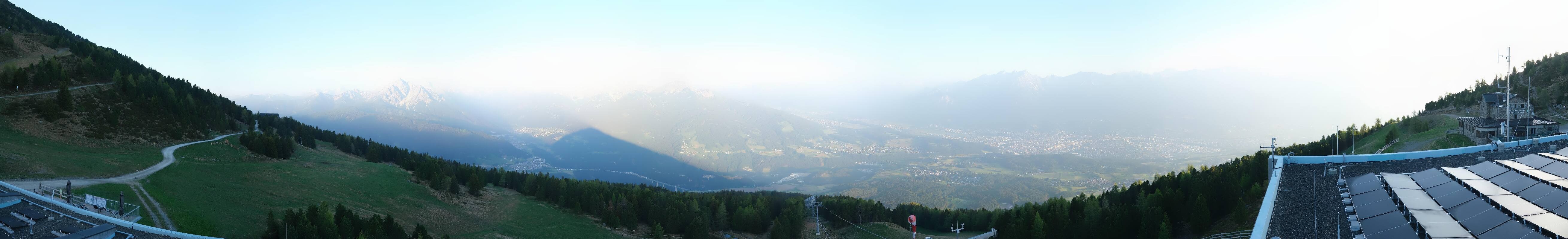Archiv Foto Webcam Patscherkofel - Blick auf Innsbruck