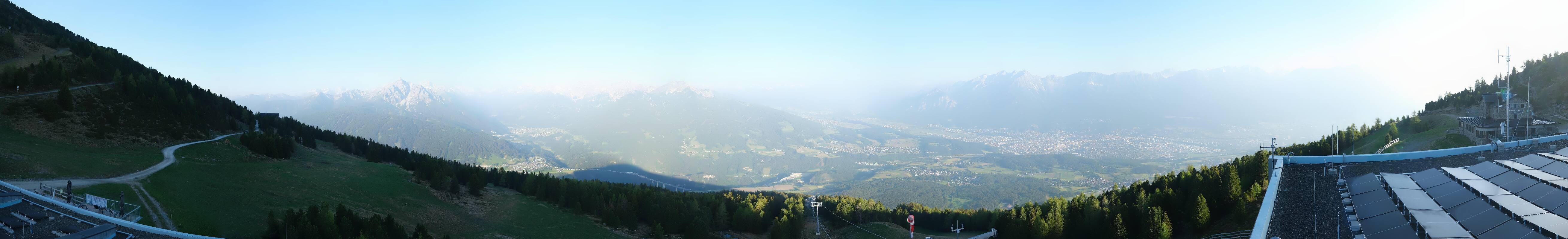 Archiv Foto Webcam Patscherkofel - Blick auf Innsbruck