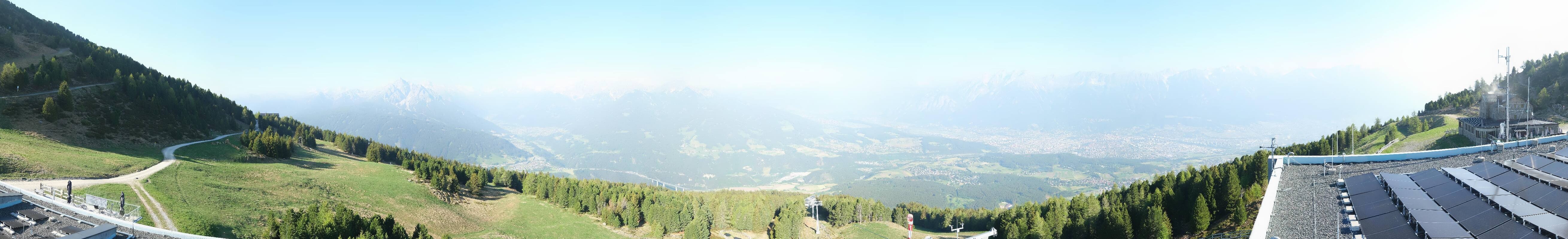 Archiv Foto Webcam Patscherkofel - Blick auf Innsbruck