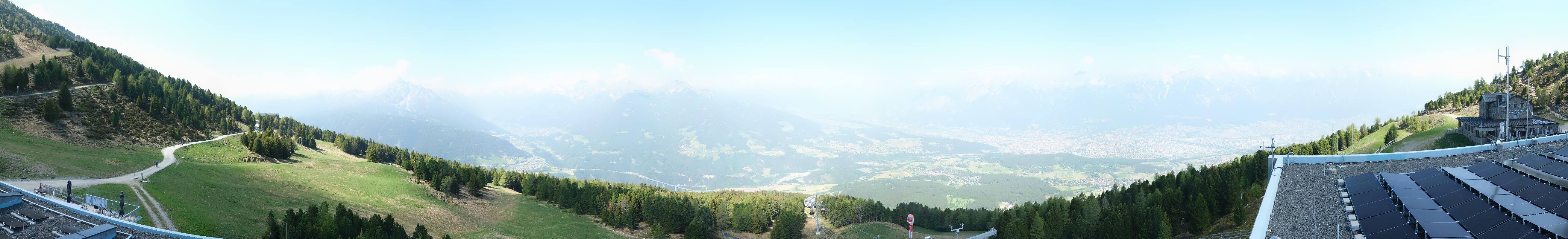 Archiv Foto Webcam Patscherkofel - Blick auf Innsbruck