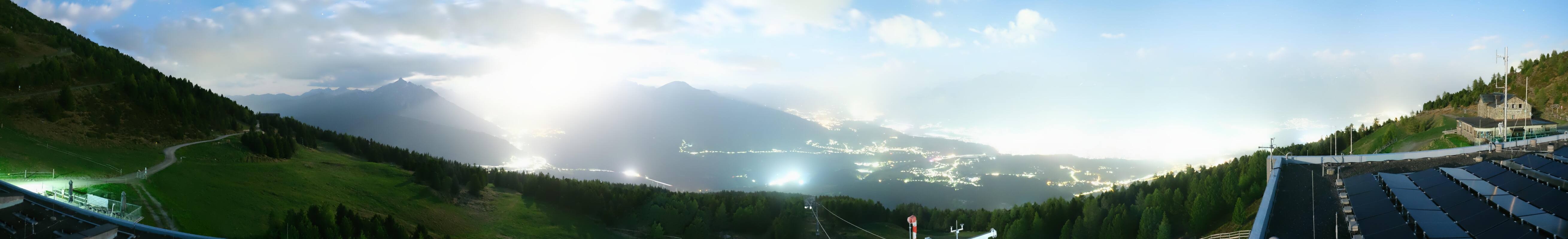 Archiv Foto Webcam Patscherkofel - Blick auf Innsbruck