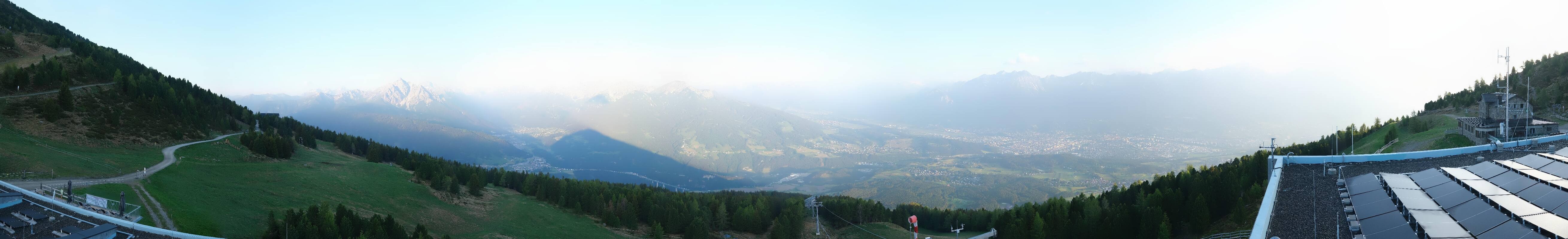 Archiv Foto Webcam Patscherkofel - Blick auf Innsbruck
