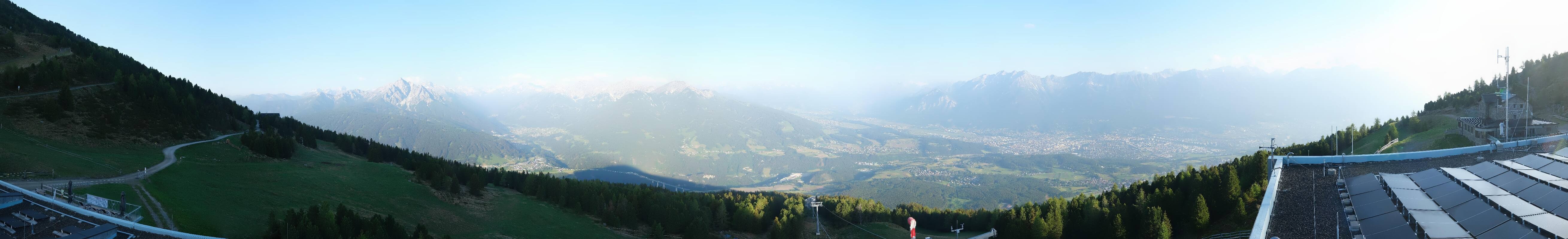 Archiv Foto Webcam Patscherkofel - Blick auf Innsbruck
