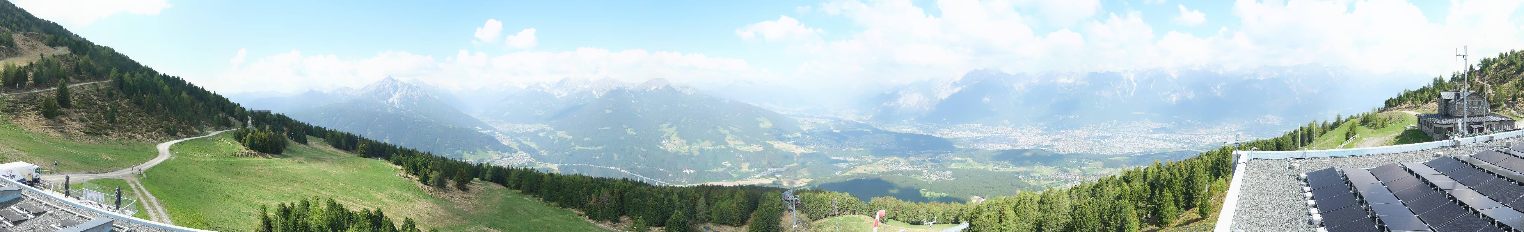 Archiv Foto Webcam Patscherkofel - Blick auf Innsbruck