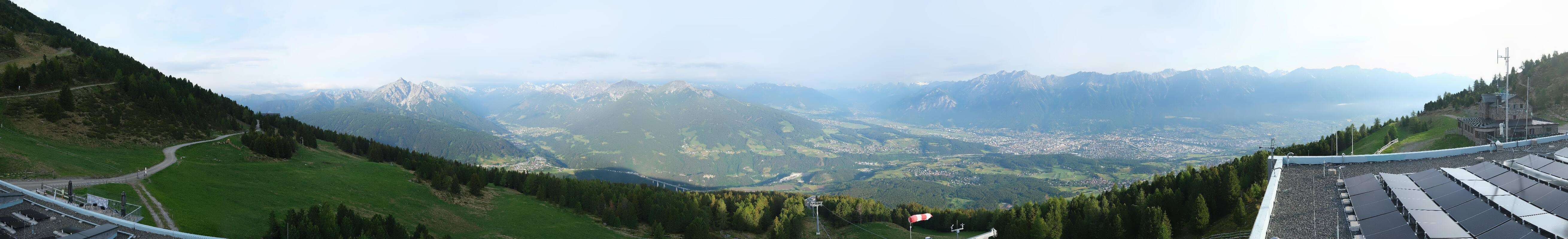 Archiv Foto Webcam Patscherkofel - Blick auf Innsbruck