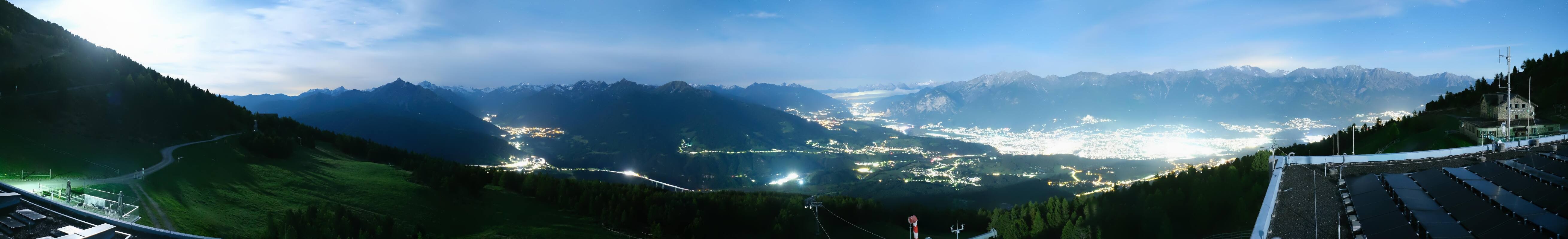 Archiv Foto Webcam Patscherkofel - Blick auf Innsbruck