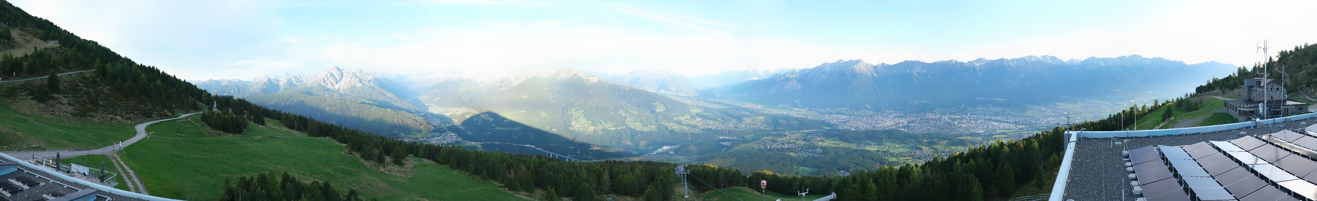 Archiv Foto Webcam Patscherkofel - Blick auf Innsbruck