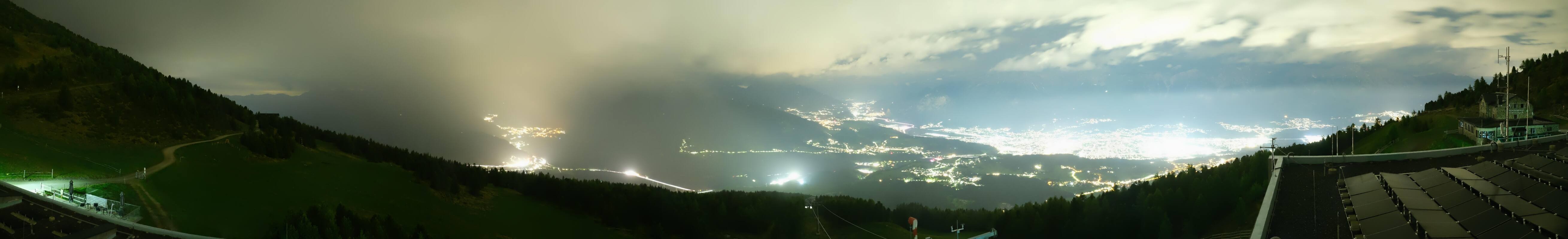 Archiv Foto Webcam Patscherkofel - Blick auf Innsbruck