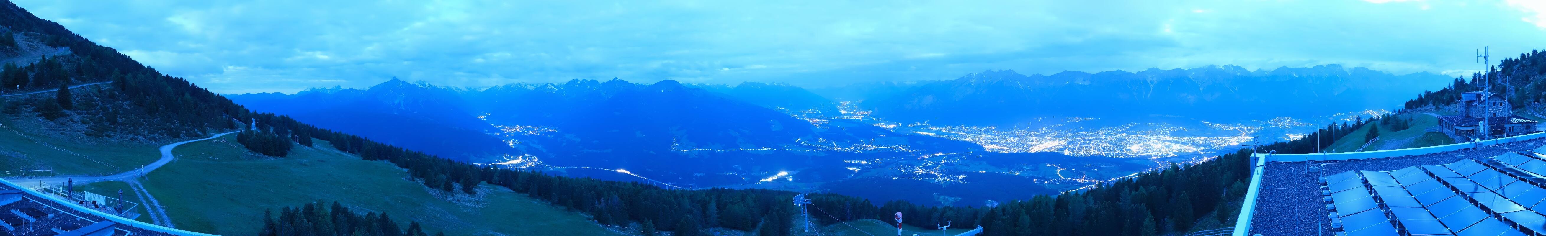 Archiv Foto Webcam Patscherkofel - Blick auf Innsbruck
