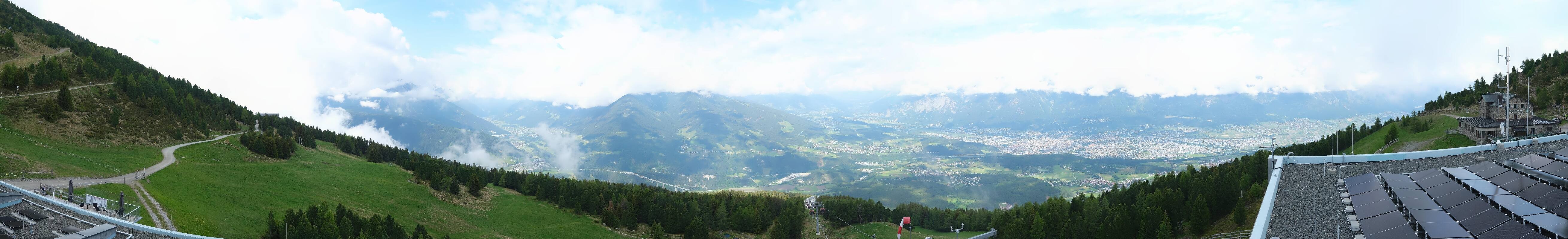 Archiv Foto Webcam Patscherkofel - Blick auf Innsbruck