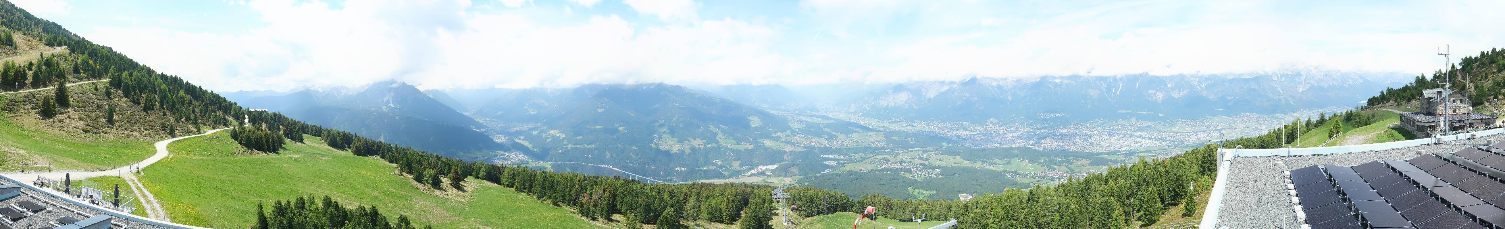 Archiv Foto Webcam Patscherkofel - Blick auf Innsbruck