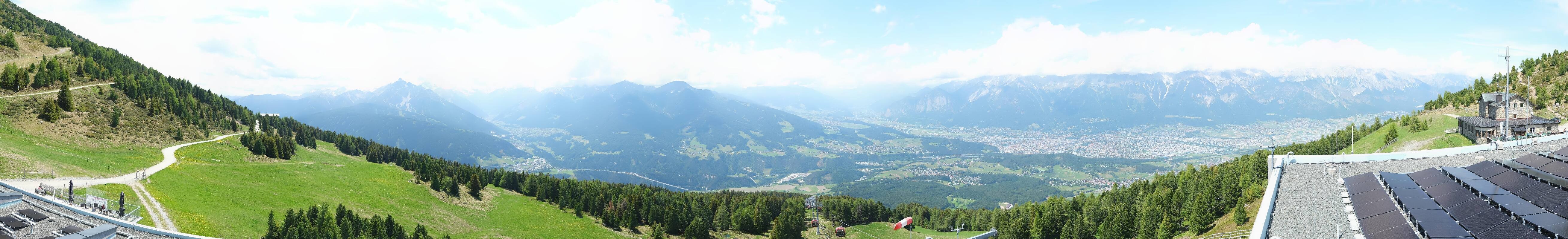 Archiv Foto Webcam Patscherkofel - Blick auf Innsbruck