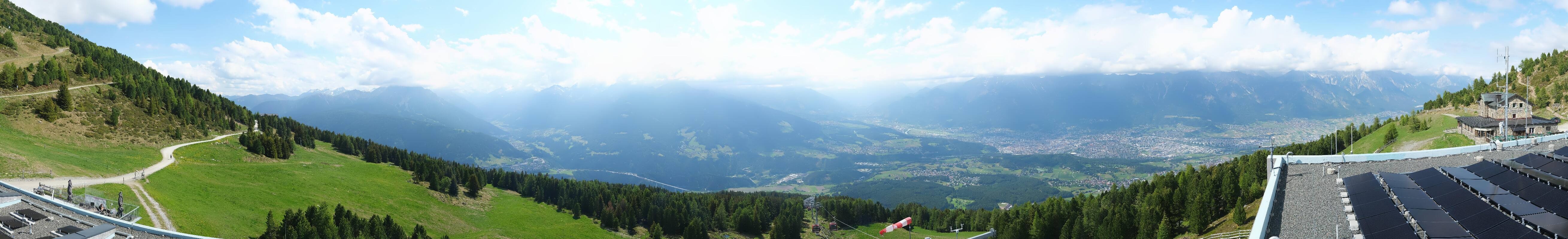 Archiv Foto Webcam Patscherkofel - Blick auf Innsbruck
