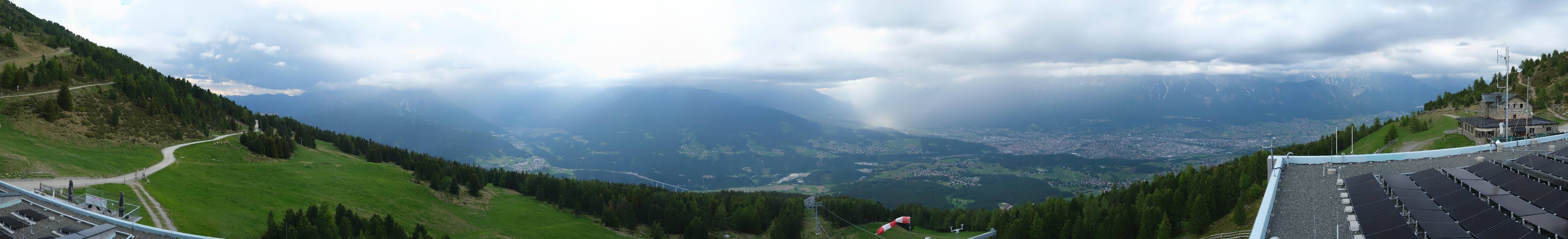Archiv Foto Webcam Patscherkofel - Blick auf Innsbruck