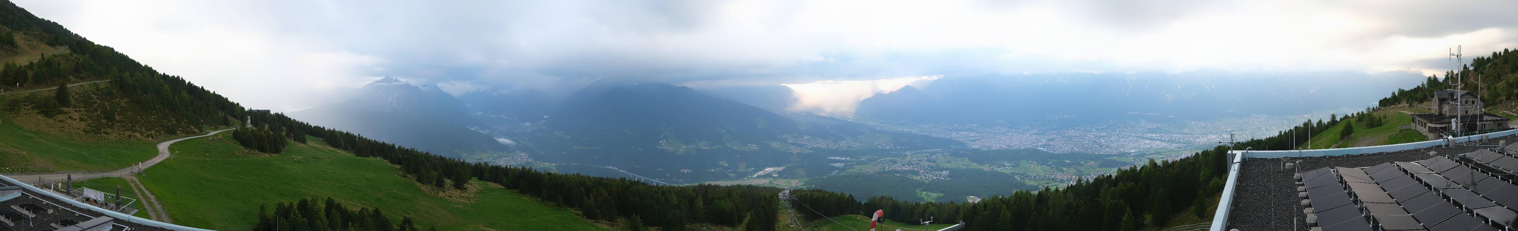 Archiv Foto Webcam Patscherkofel - Blick auf Innsbruck
