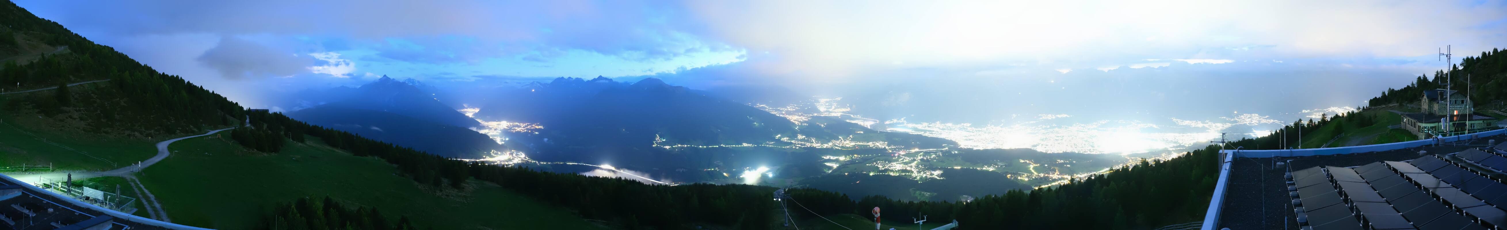 Archiv Foto Webcam Patscherkofel - Blick auf Innsbruck