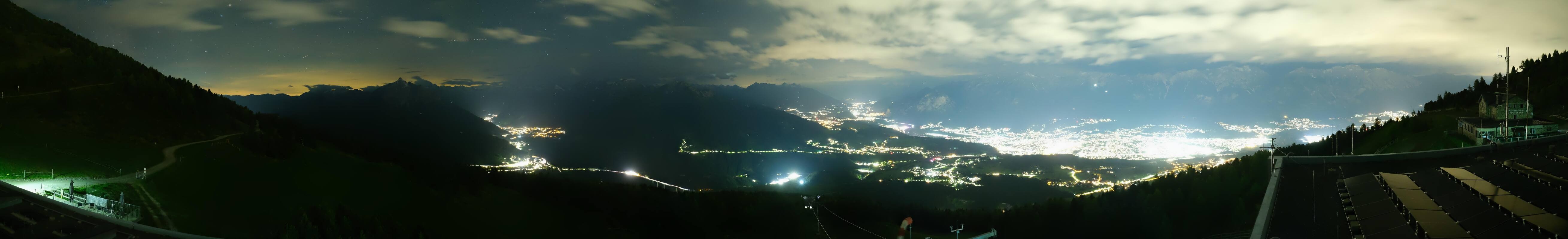 Archiv Foto Webcam Patscherkofel - Blick auf Innsbruck