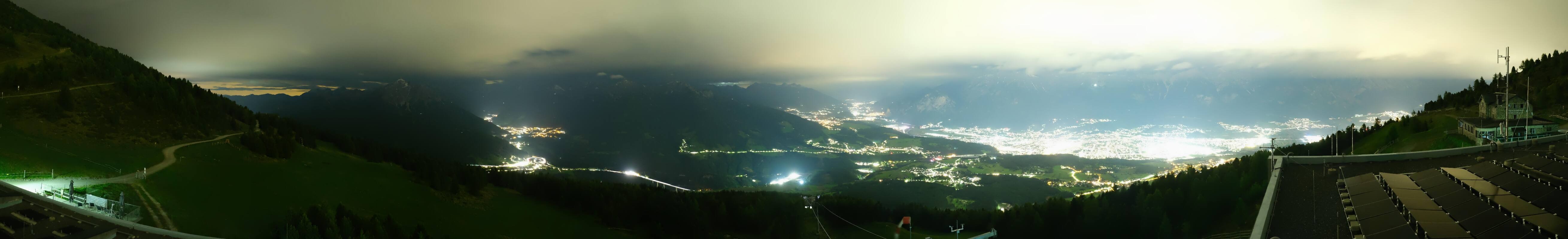 Archiv Foto Webcam Patscherkofel - Blick auf Innsbruck