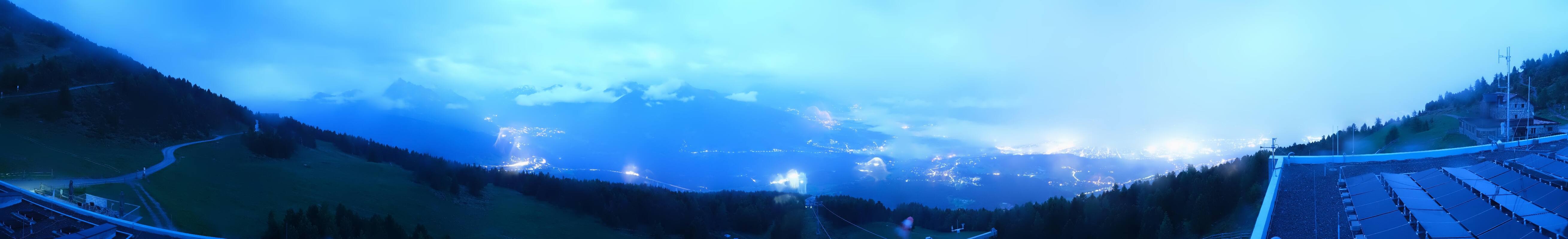 Archiv Foto Webcam Patscherkofel - Blick auf Innsbruck