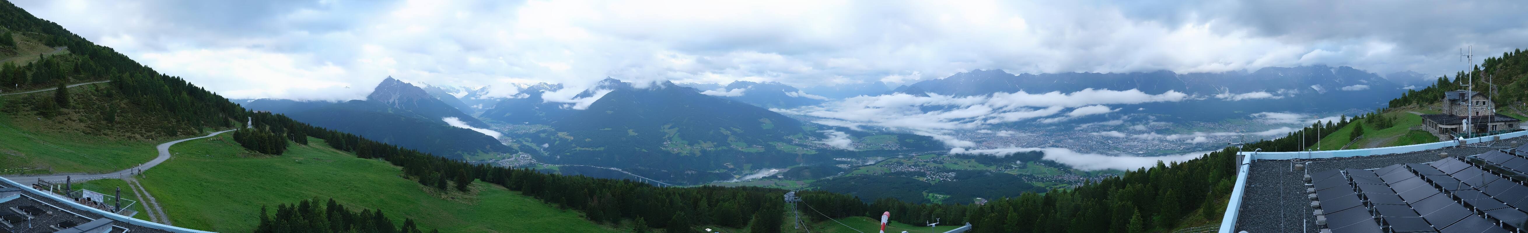 Archiv Foto Webcam Patscherkofel - Blick auf Innsbruck