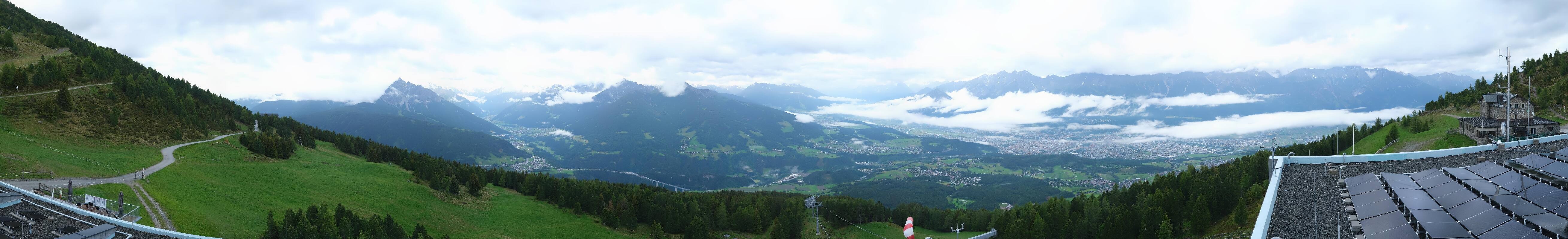 Archiv Foto Webcam Patscherkofel - Blick auf Innsbruck
